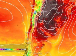 Llega esta semana la primera ola de calor en Buenos Aires. Imagen: Meteored. 