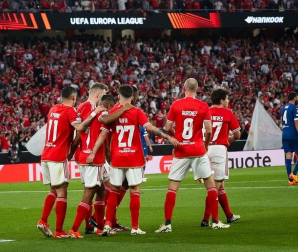 Europa League: Benfica, con un gol de Di María, le ganó 2-1 a Marsella por de cuartos de final