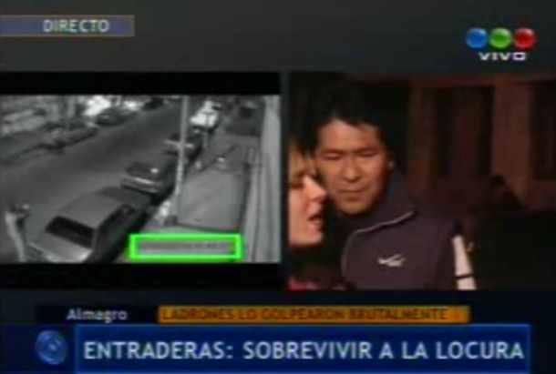 Dos movileros se pelearon en vivo por una nota exclusiva