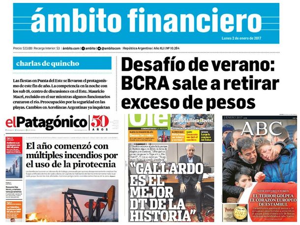 Mirá las tapas de los diarios