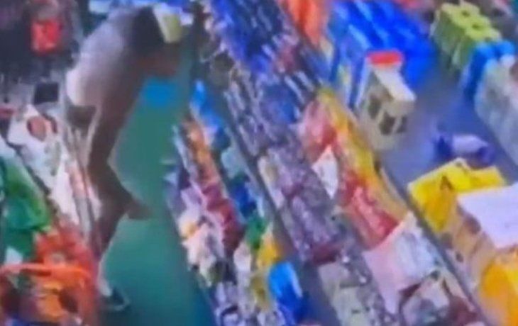 Video: dos trapitos se enfrentaron a cuchillazos dentro de un kiosco en La Plata
