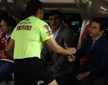 Marcelo Gallardo reclama por lo que fue, a su entender, un mal arbitraje