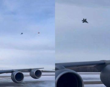 Así se salvó un piloto al estrellarse un avión de combate en Alaska