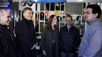 macri visito tres de febrero con vidal y salvador macri visito tres de febrero con vidal y salvador