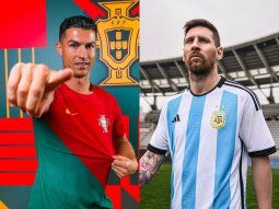 Messi, el testigo privilegiado del festejo de Cristiano Ronaldo: la secuencia de fotos