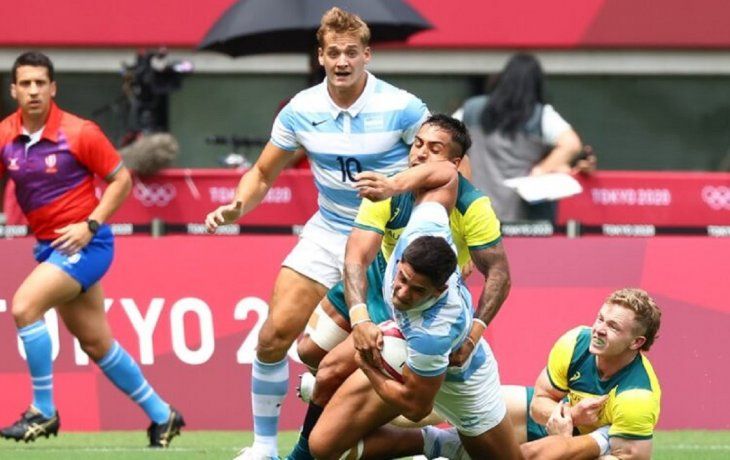 Gran triunfo de Los Pumas 7: vencieron a Australia en el debut en Tokio 2020