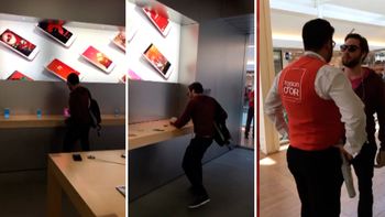video: entro a una apple store y rompio todos los dispositivos con una bola de acero video: entro a una apple store y rompio todos los dispositivos con una bola de acero