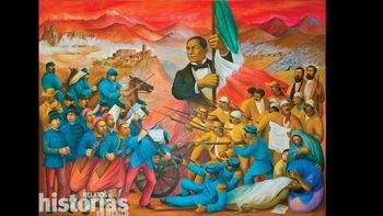 El presidente Benito Juárez anuncia a la nación las Leyes de Reforma en 1859.