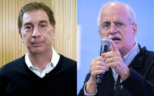 Diego Santilli (LLA) y Jorge Taiana (FP).