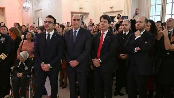 &nbsp;Nicolás Posse y Guillermo Francos en un evento en la embajada de Italia&nbsp;