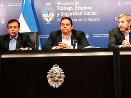 Mario Quintana, Jorge Triaca y Rogelio Frigerio Mario Quintana, Jorge Triaca y Rogelio Frigerio