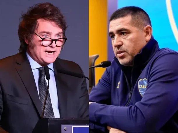 Javier Milei volvió a apuntar contra Juan Román Riquelme: Su gestión en Boca es un desastre
