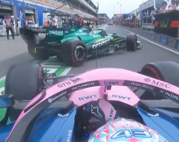 Franco Colapinto casi choca a Fernando Alonso tras una imprudente maniobra de Aston Martin