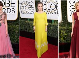 Las celebrities lucieron sus looks en los Globos de Oro 2017 Las celebrities lucieron sus looks en los Globos de Oro 2017