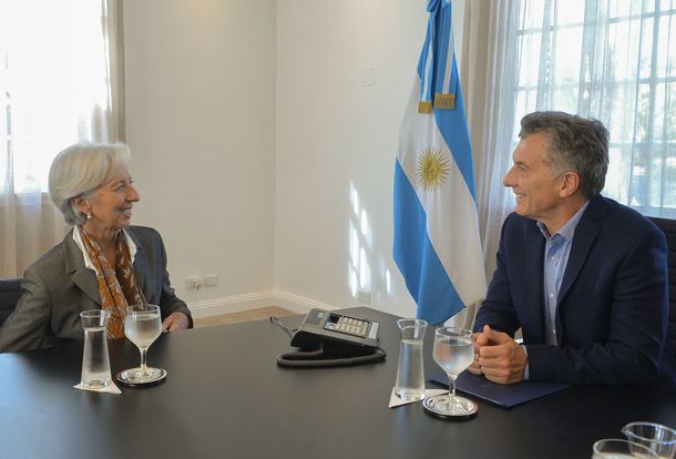 Christine Lagarde y Mauricio Macri