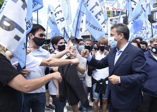 Sergio Massa en la reapertura del Parque de la Costa
