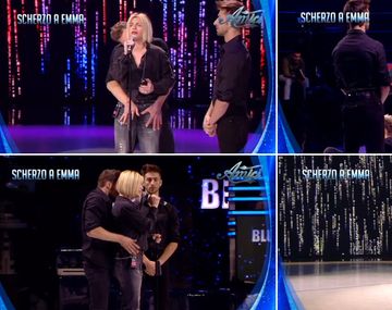 Emma Marrone fue manoseada durante un show de TV