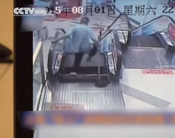 Otro accidente en una escalera : ahora un hombre perdió una pierna