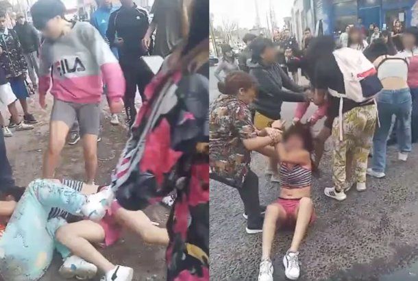 Doce adolescentes protagonizaron una violenta pelea en Laferrere.