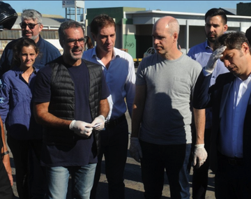 La Ciudad y Provincia supervisan juntos los controles por el aislamiento social en el puente Pueyrredón