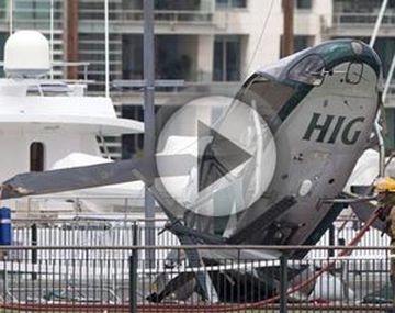 Helicóptero caido