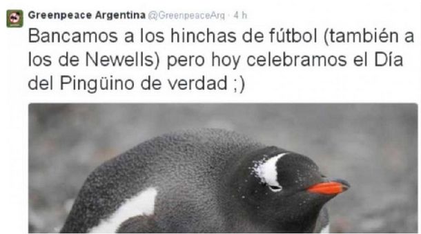 El insólito tuit de Greenpeace que enfureció a los hinchas de Newells