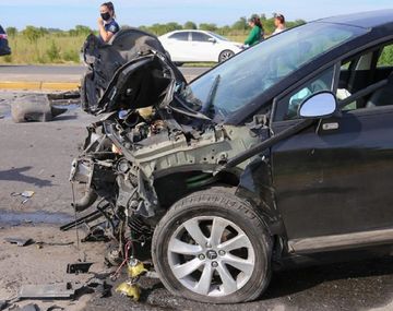 Murió en un triple choque