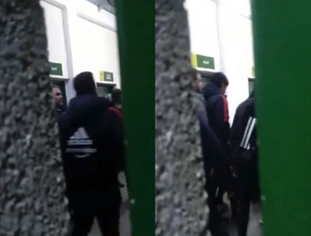 El primer video de la pelea Gallardo-Beccacece en la zona de vestuarios