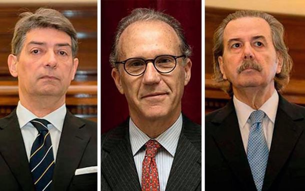 Horacio Rosatti, Carlos Rosenkrantz y Juan Carlos Maqueda.
