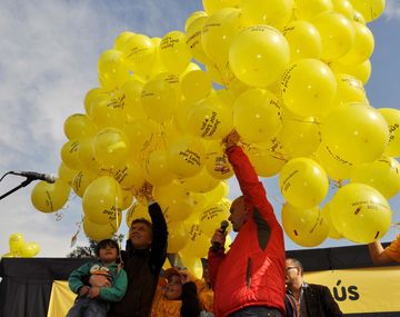 Macri y Grindetti en Lanús