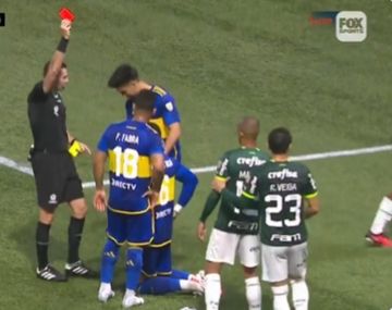 La insólita expulsión de Marcos Rojo ante Palmeiras