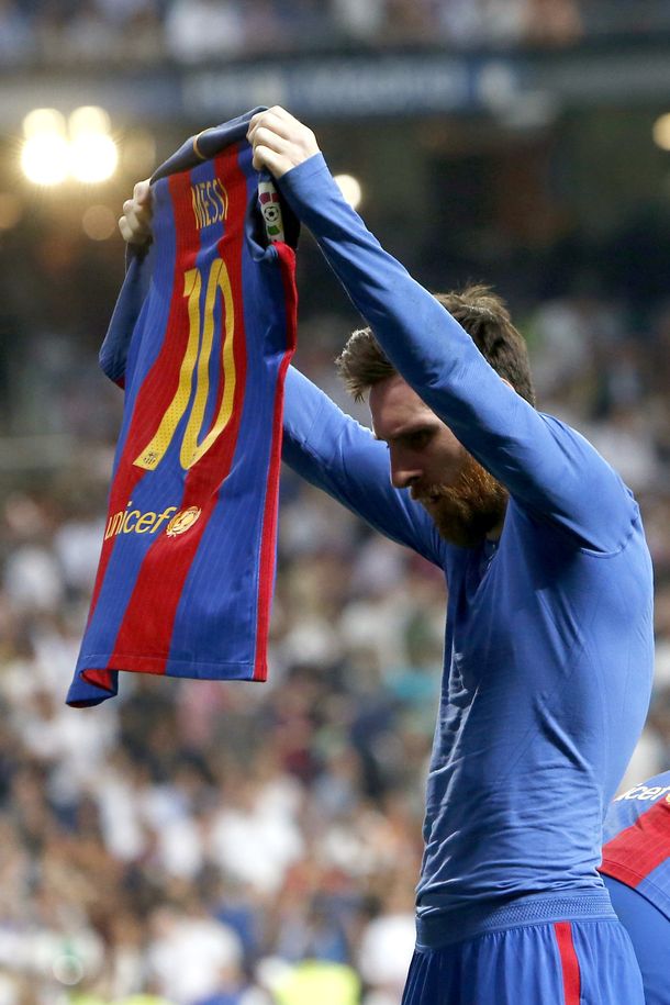 El histórico festejo de Messi