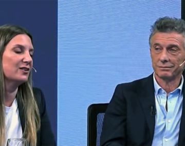 Silvia Lospennato y Mauricio Macri.