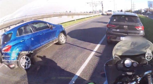 Las insólitas excusas de los banquineros en Acceso Norte