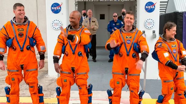 Misión Artemis II: así saludaron los astronautas que se dirigen a la órbita de la Luna