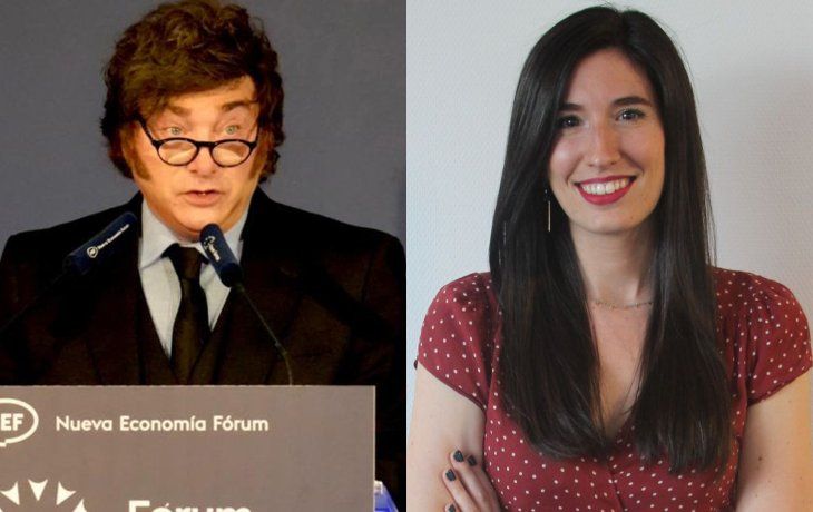 Javier Milei y Julia Molina