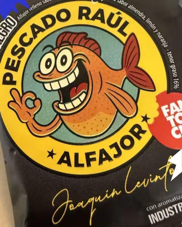 El blooper que se volvió marca: Joaquín Levinton lanzó su propio alfajor Pescado Raúl