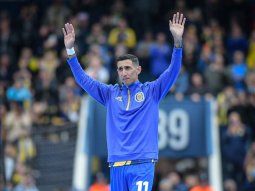 Ángel Di María, en su regreso a Rosario Central.