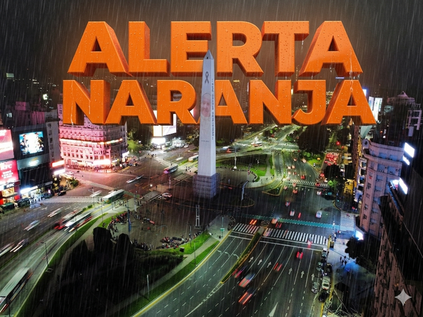 Alerta naranja por LLUVIAS INTENSAS: dónde y hasta cuándo