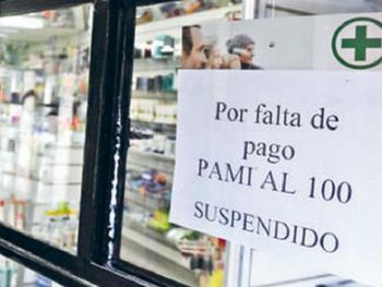 Las farmacias dejan de atender afiliados de PAMI