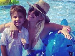 Nara y su hijo mayor, Valentino Nara y su hijo mayor, Valentino