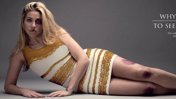 El vestido viral, protagonista de una campaña contra la violencia de género