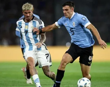 El posteo de Manuel Ugarte tras su gesto obsceno a Rodrigo De Paul