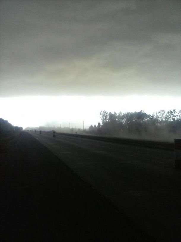 Temporal en Luján. Crédito: @FOTOSDOM