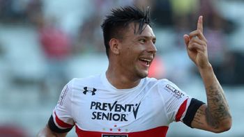La alegría de Andrés Chávez tras eliminar a River La alegría de Andrés Chávez tras eliminar a River
