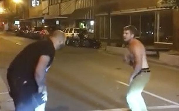 Un borracho peleó con un luchador de artes marciales mixtas