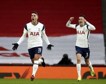 Erik Lamela marcó un golazo de rabona y luego se fue expulsado