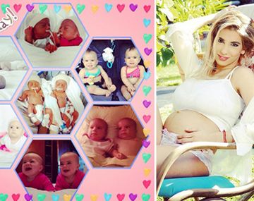 El cumple de las hijas de Cinthia Fernández