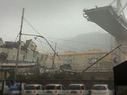 Así fue el derrumbe en Génova