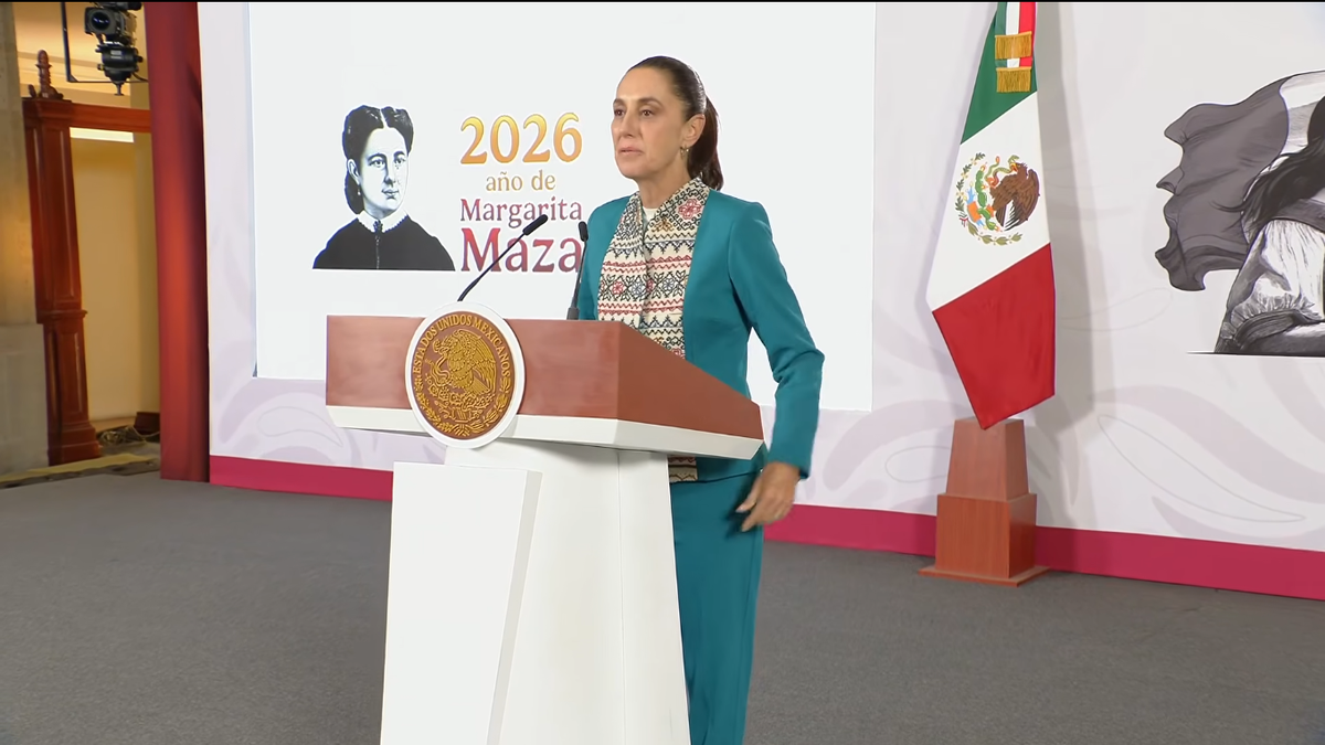 Claudia Sheinbaum en la Mañanera de este martes.